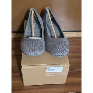 NEW Allbirds Tree Breezer Mist Dark Grey breathable knit ballet flats - 7.5